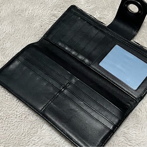 Coach Monogram Black and Gray Wallet - Picture 5 of 5